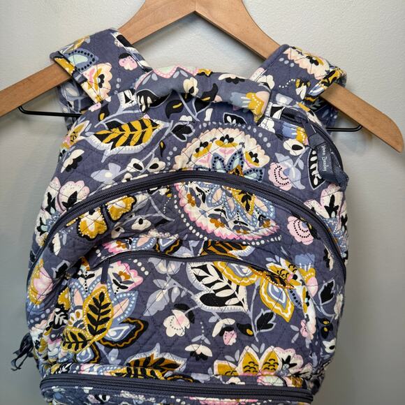 Vera Bradley Charmont Meadow Floral Print Large Campus Backpack - Picture 7 of 12